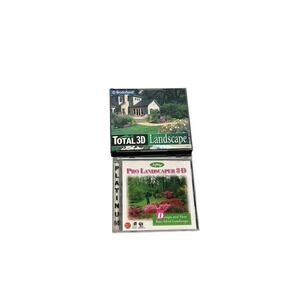 Broderbund Total 3D Landscape Deluxe 3.0 5 CD Set Vintage Software Windows 95 98